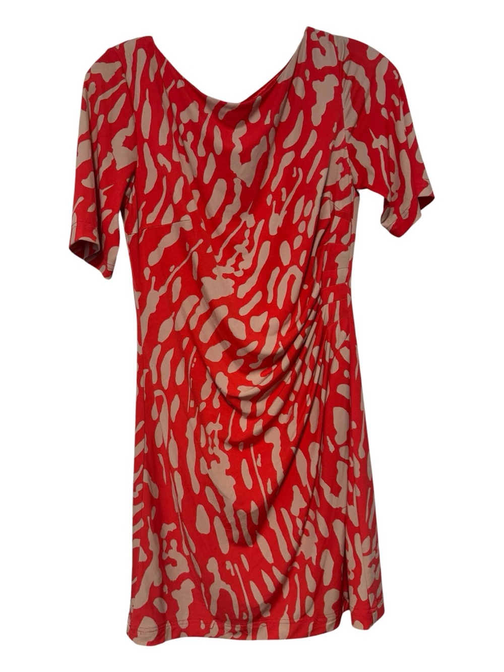 Eliza J Ruched Abstract Print Sheath Dress – Size 6 – EUC - Picture 2 of 4